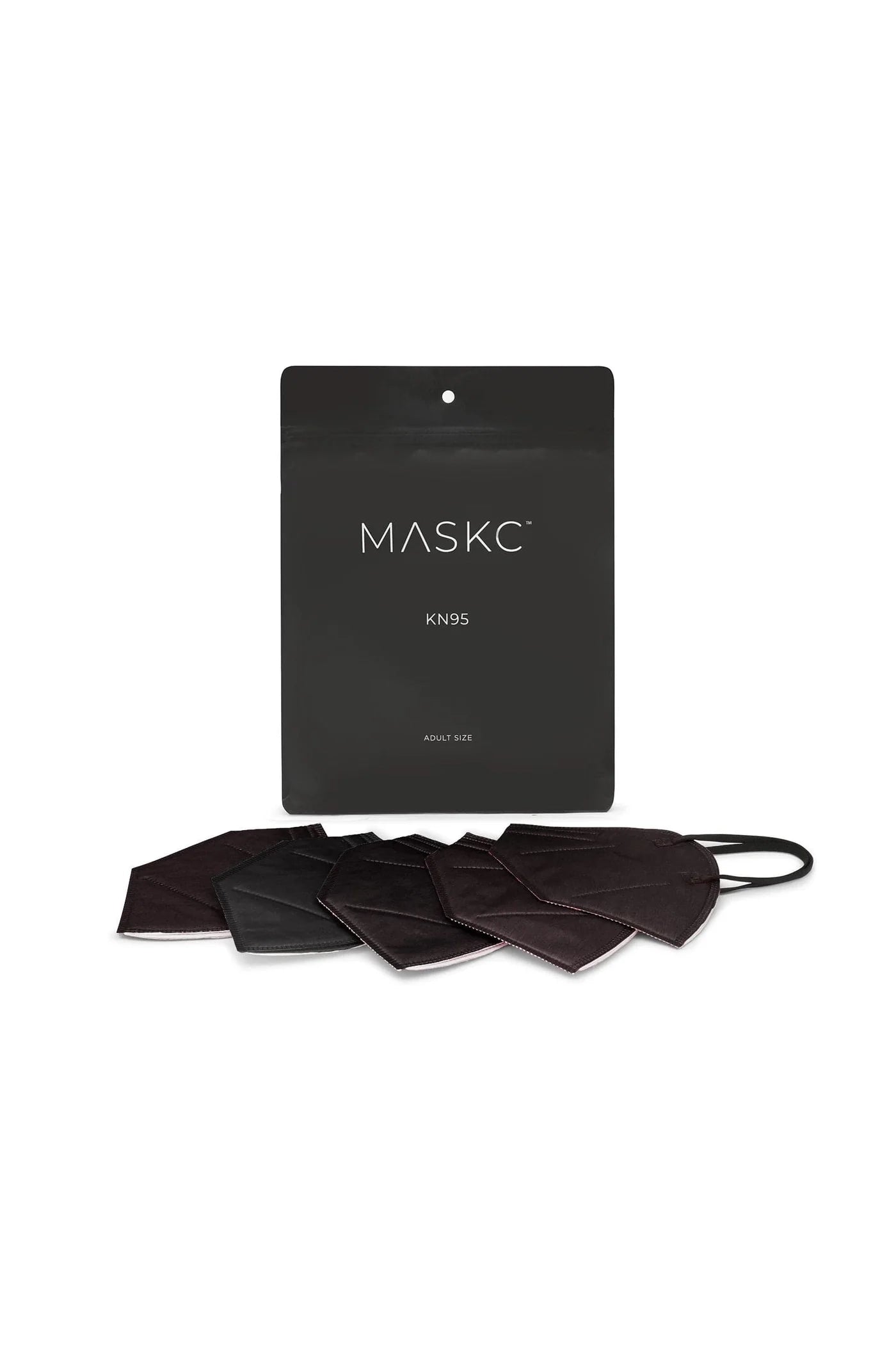 Pack of Black KN95 face masks. Each pack contains stylish high quality face masks.