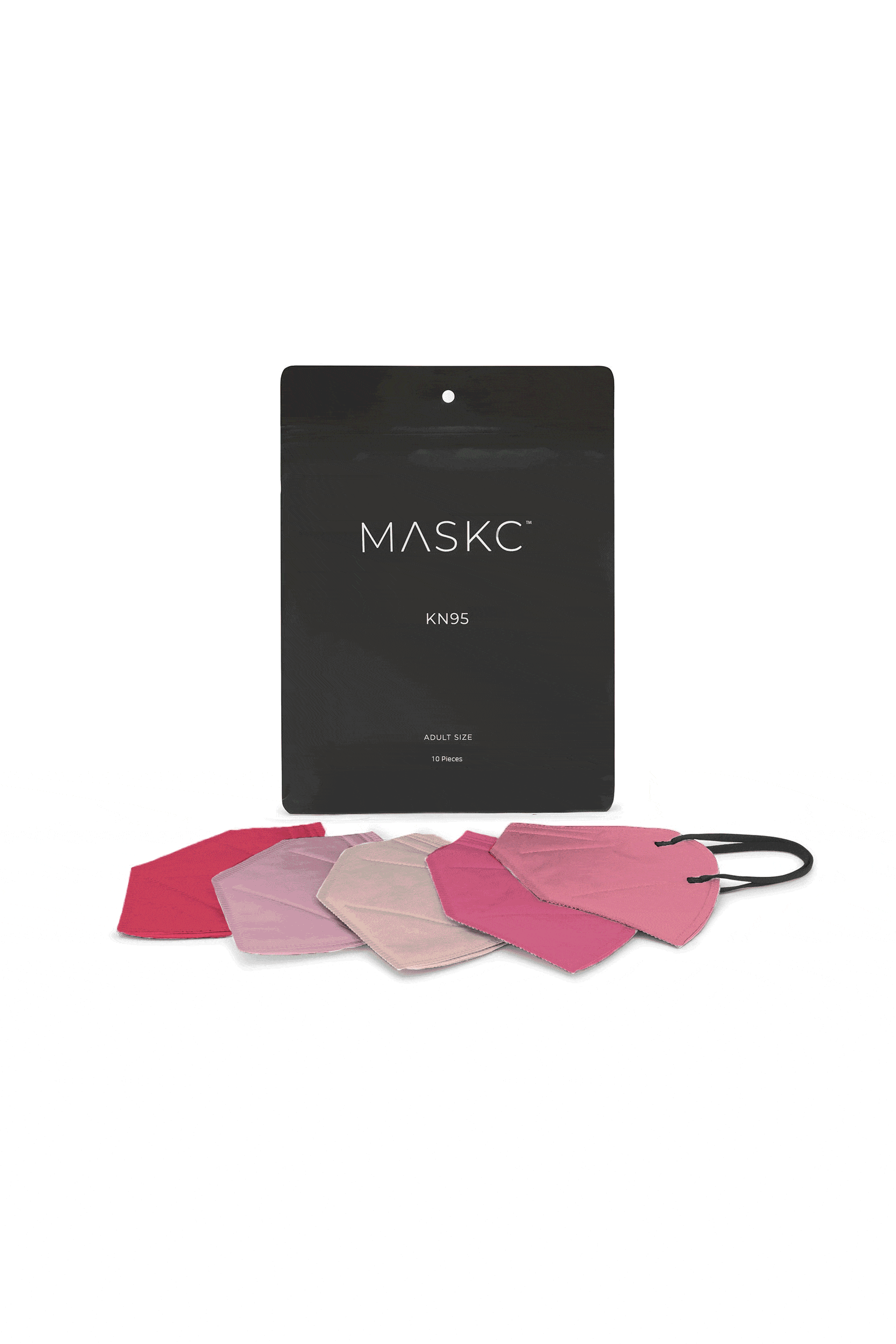 10 Pack of Multicolor Pink KN95 face masks. Each pack contains stylish high quality face masks.