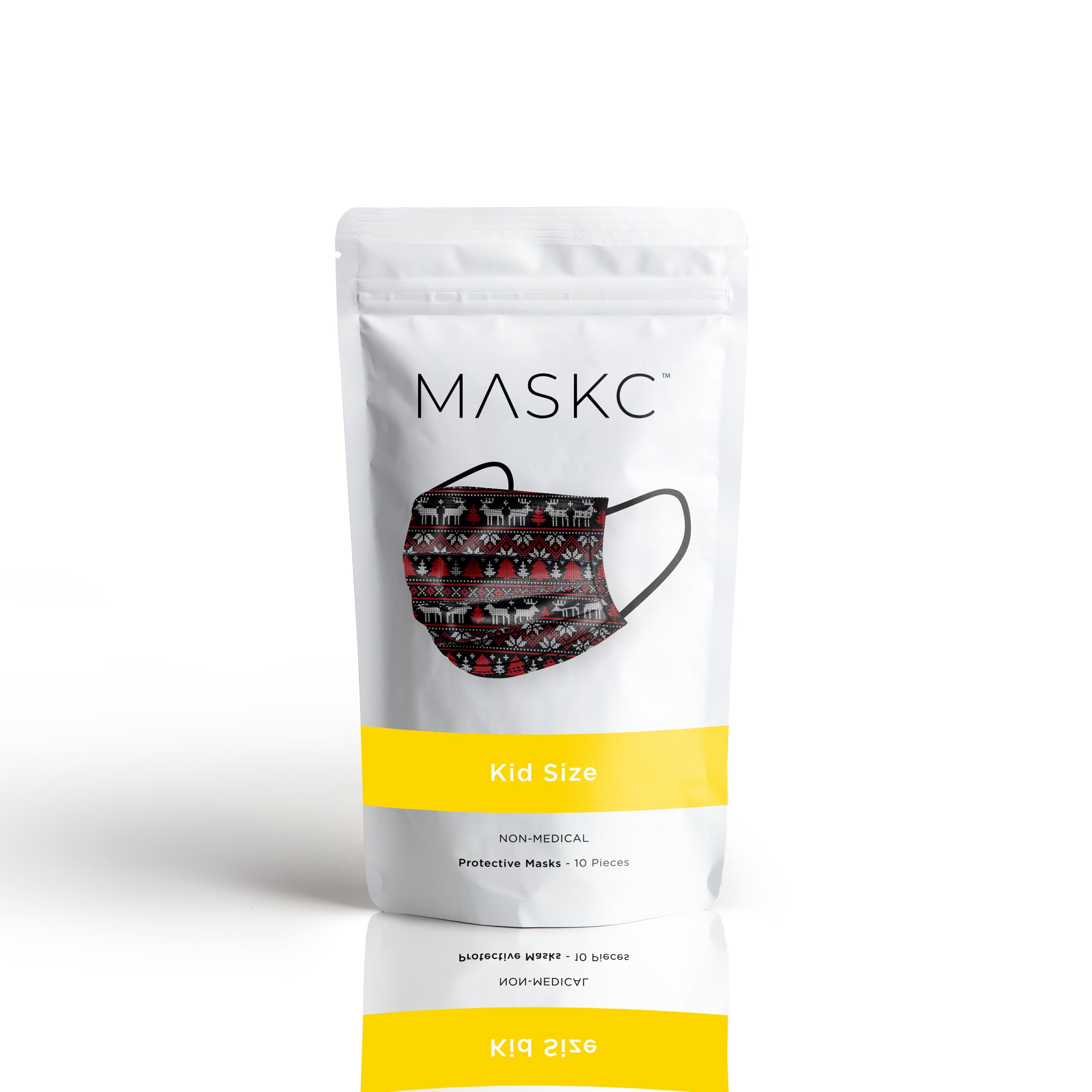 Pack of Holiday themed face masks. Each pack contains stylish high quality face masks.