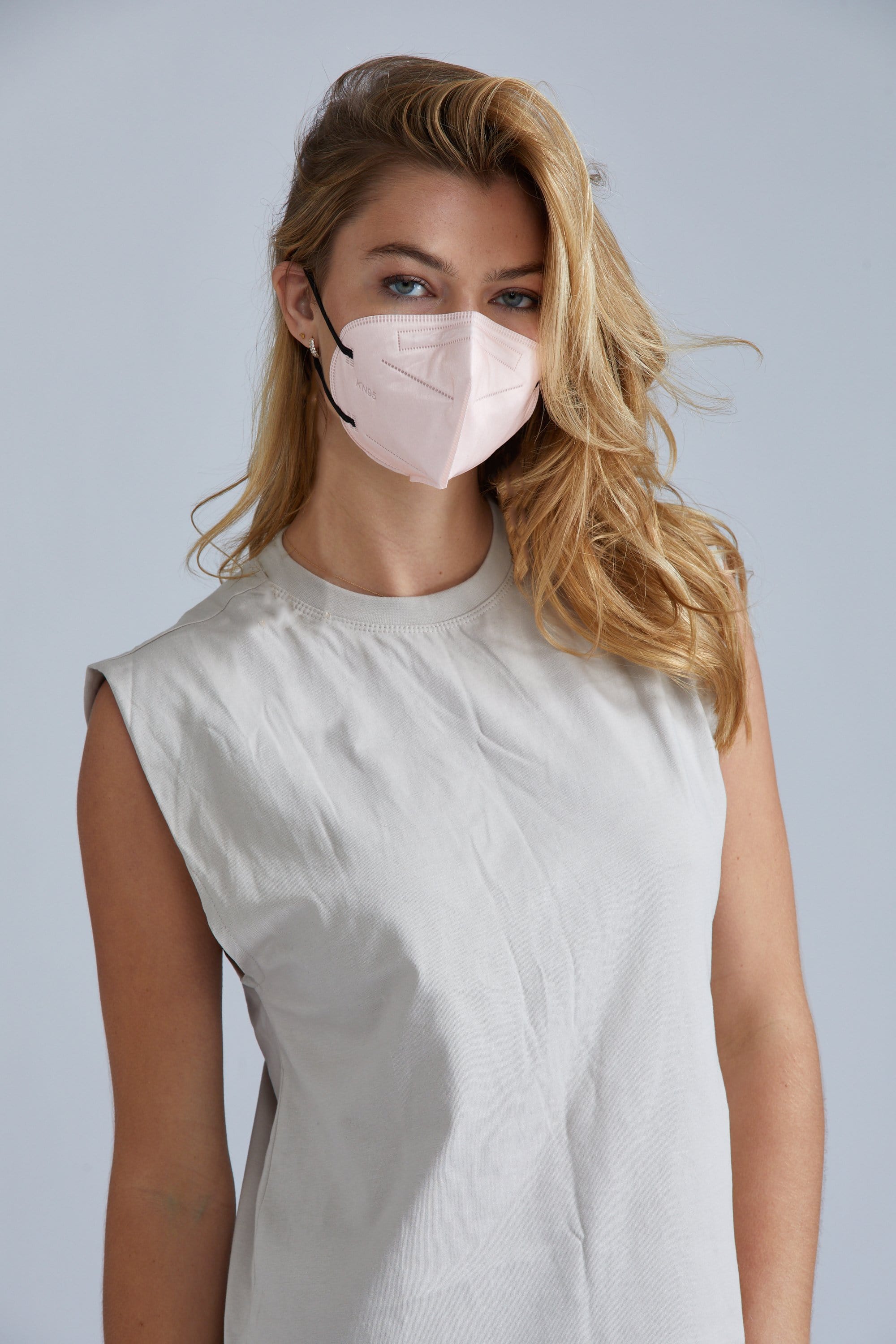 <transcy>Masques faciaux en quartz rose KN95 - Paquet de 10</transcy>
